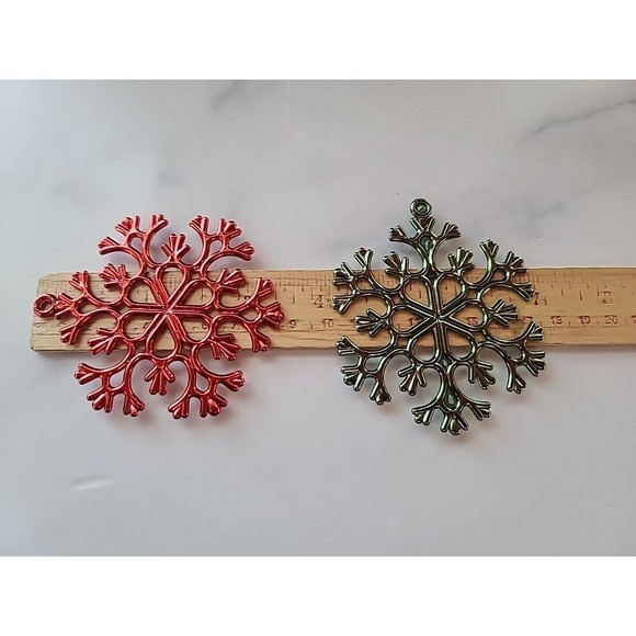 Snowflake Christmas Ornament Lot - Picture 6 of 10
